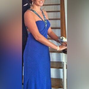 Faviana Blue Prom Dress